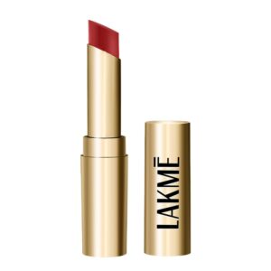 LAKMÉ Absolute Unreal 3D Slim Bullet Lipstick, Matte Finish With A Hint Of Shine, Intense Colour Payoff In Just A Single Stroke, Longlasting, Lipstick, Wine Flair